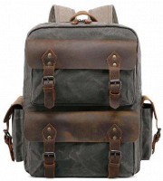 Рюкзак текстильный canvas Vintage 20107 Болотный