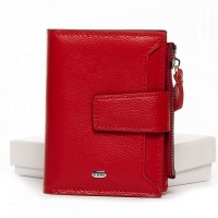 Женский кожаный кошелек Classik DR. BOND WN-23-11 red