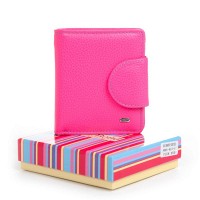 Женский кожаный кошелек Rainbow DR. BOND WRS-415-1 plum-red