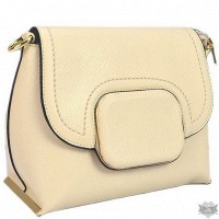 Небольшая женская бежевая сумка Diary Klava