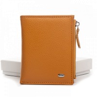 Женский кожаный кошелек Classik  DR. BOND WN-23-10 yellow