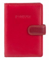 Кожаная обложка для паспорта Visconti rb75 red m