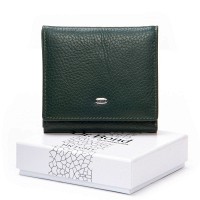 Женский кожаный кошелек Bright DR. BOND WS-219 green