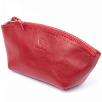 Женская кожаная косметичка Amelin GRANDE PELLE 11303 Красная