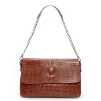 Женская кожаная сумка через плечо ALEX RAI 9346 camel