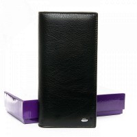 Женский кошелек из кожи Classic DR. BOND WMB-3M black color