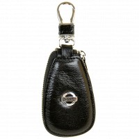 Мужская кожаная ключница F633 Nissan black