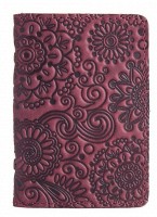 Обложка для документов из кожи HiArt AD-03 Shabby Plum Mehendi Art