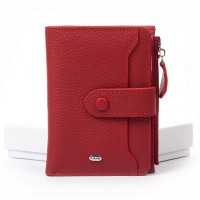 Женский кожаный кошелек Classik  DR. BOND WN-23-17 red