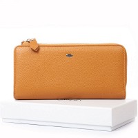 Женский кожаный кошелек Classik  DR. BOND WN-23-21 yellow
