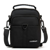 Мужская небольшая сумка через плечо и пояс Lanpad 7685 black