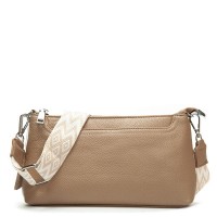 Женский молодежный кожаный клатч ALEX RAI 3092-1 beige