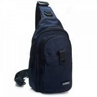 Мужская тканевая сумка-слинг Lanpad 63745 blue