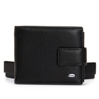 Мужской кожаный кошелек DR. BOND M2CK black