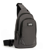 Мужская тканевая сумка-слинг Lanpad 8805 grey мал