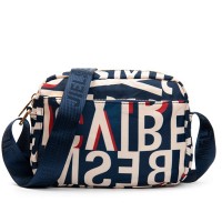 Летняя тканевая сумка Jielshi H6-09 blue letters