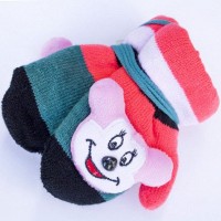 Варежки детские цветные с мягкой игрушкой Shust Gloves