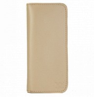 Мужское кожаное портмоне The Wings Middle бежевое TW-MIDDLE-BEIGE-KSR