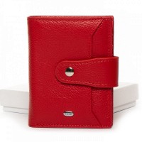 Женский кожаный кошелек Classik DR. BOND WN-23-15 red