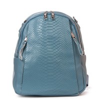 Женская кожаный рюкзак ALEX RAI 8907-9 blue