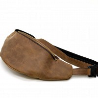 Кожаная коричневая сумка на пояс TARWA rb-3036-4lx
