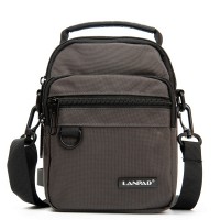 Мужская небольшая сумка через плечо и пояс Lanpad 82078 grey