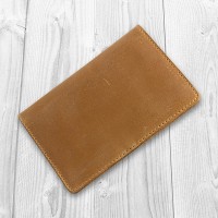 Обложка для паспорта из кожи HiArt PC-02 Shabby Dingo