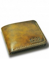Мужской кошелек ручной работы из кожи BOGZ Classic A Tan P2M2M5S2