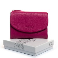 Женский кожаный кошелек Bright DR. BOND WS-239 plum-red
