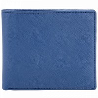 Кожаный мужской кошелек Smith and Canova 26826 Devere (Navy-Black)