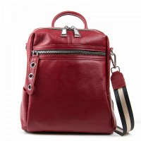 Сумка женская рюкзак кожа ALEX RAI 03-01 8781-9 bordo