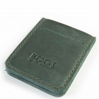 Кожаный зеленый зажим ручной работы BOGZ «Alex» p35m9s9
