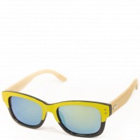 Солнцезащитные очки Wayfarer с деревянными дужками