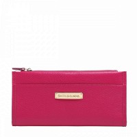 Кожаный женский кошелек Smith and Canova 28538 Haxey (Fuchsia)