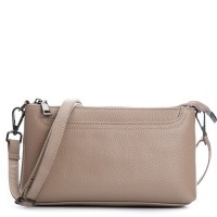 Женский молодежный кожаный клатч ALEX RAI 3092 beige