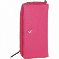 Женский кожаный кошелек Ashwood J51 RASPBERRY-SORBET с RFID защитой