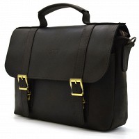 Мужской кожаный коричневый портфель TARWA RC-6008-3md