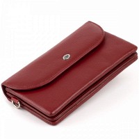 Женский кожаный клатч ST Leather 19318 Бордовый