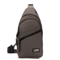 Мужская тканевая сумка-слинг Lanpad 83045 grey бол