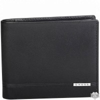 Мужское кожаное черное портмоне CROSS CLASSIC CENTURY AC018072B-1