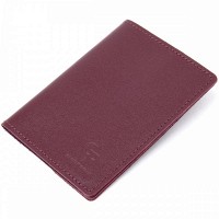 Кожаная обложка для паспорта GRANDE PELLE 11482 Бордовый