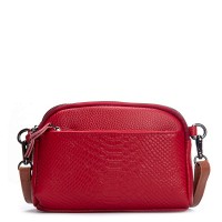 Женский молодежный кожаный клатч ALEX RAI 19204 red