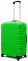 Защитный чехол для чемодана Coverbag неопрен салатовый неон L