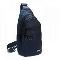 Мужская тканевая сумка-слинг Lanpad 82076 blue
