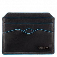 Кожаный картхолдер Visconti alp83 it blk