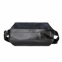 Мужская кожаная сумка бананка, сумка напоясная Grande Pelle 742610