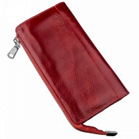 Красный женский кожаный кошелёк SHVIGEL 16185