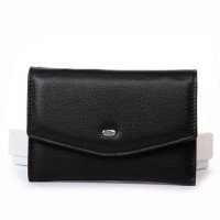 Женский кожаный кошелек Classik  DR. BOND WN-23-18 black