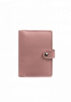 Кожаная обложка для паспорта 3.0 розовая BN-OP-3-PINK-PEACH