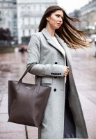 Кожаная женская сумка BlankNote D.D. темно-бежевая - BN-BAG-17-BEIGE